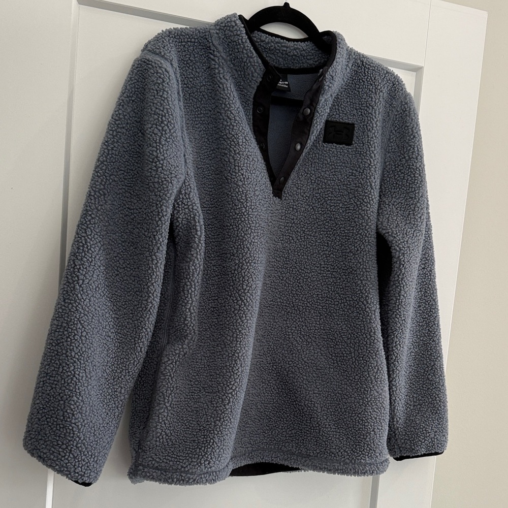 Under Armour Black and Gray Fleece Jacket - Picture 4 of 4